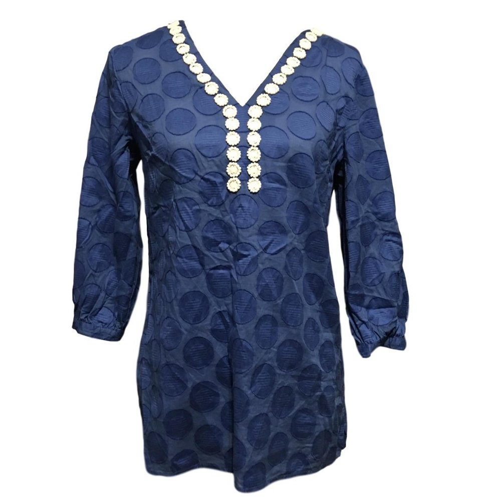 CUTE! Michael Kors Blue Tunic - Small
